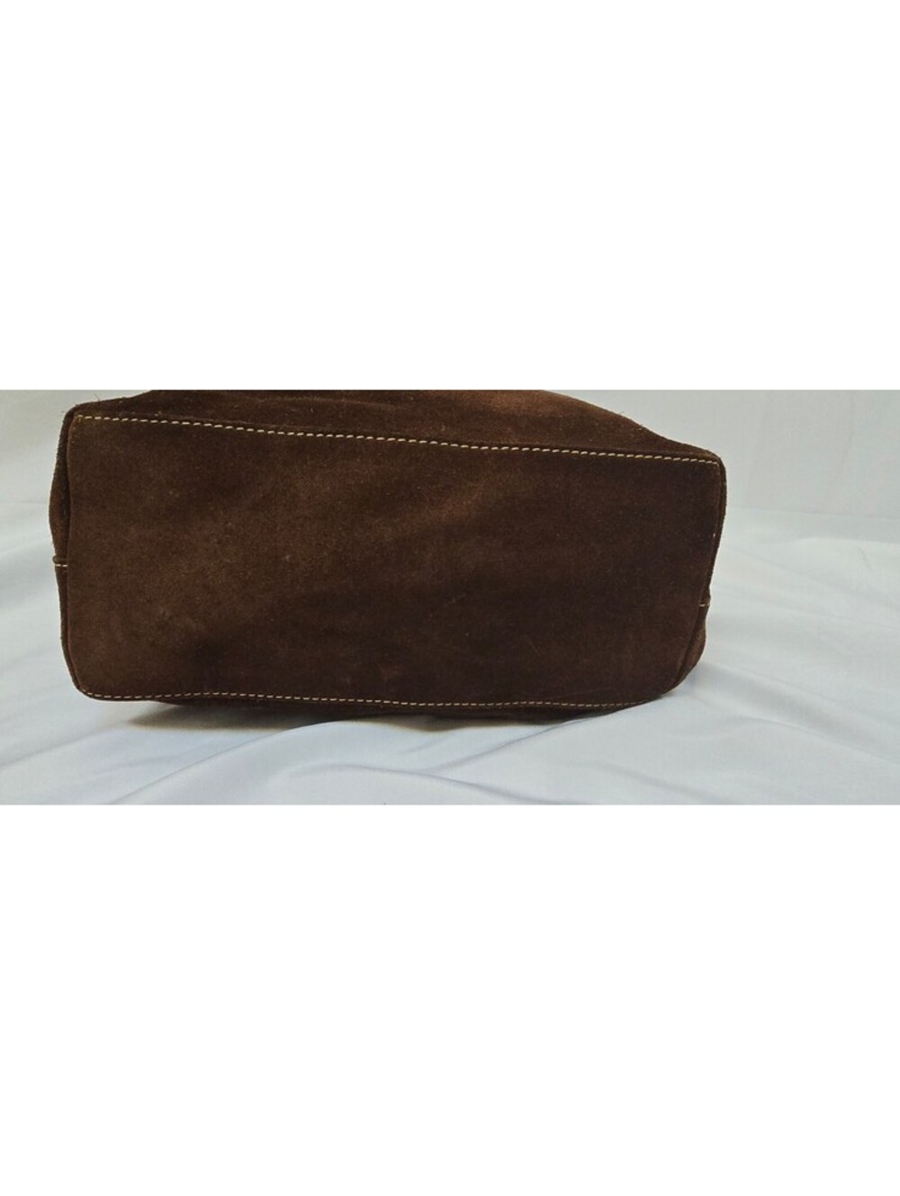 Dooney & Bourke Brown Suede Leather Hobo Shoulder Bag - Picture 7 of 13